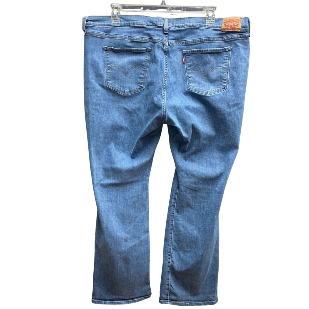 Levi's Blue Boot Cut Jeans with Classic Stitching Sz 24W - Picture 2 of 7